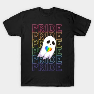 Happy Ghost Heart Pride T-Shirt